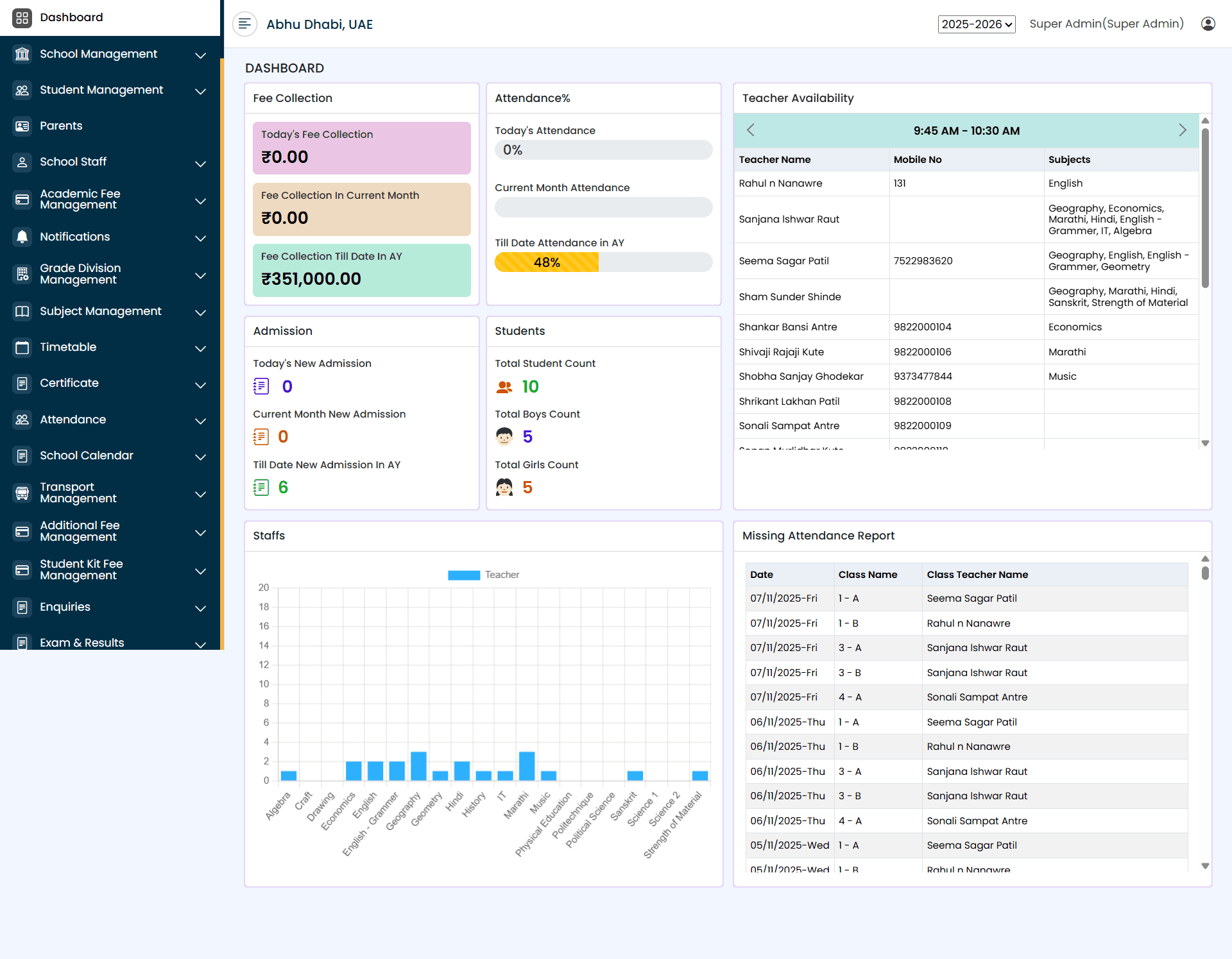 Schoolhub 360 School ERP Software